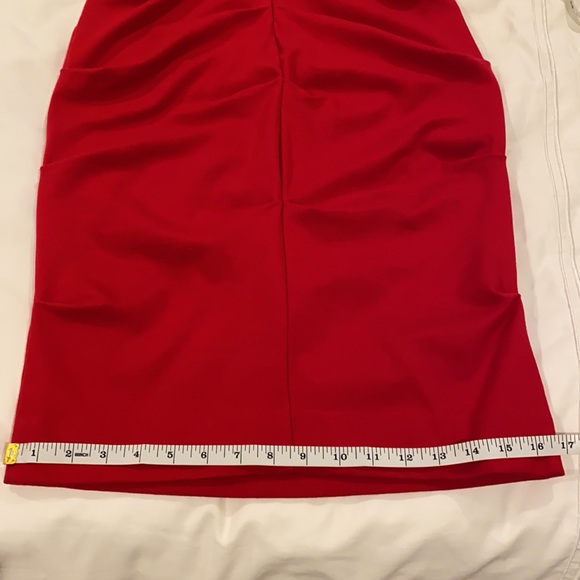 NICOLE MILLER bodycon ruched red dress EUC - Picture 12 of 15